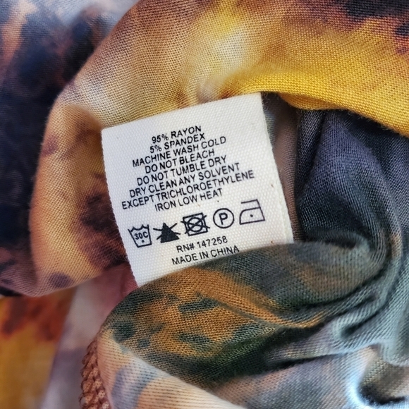 Simply Southern Colection tie dye Ling sleeve dress Sz. L - Picture 6 of 7